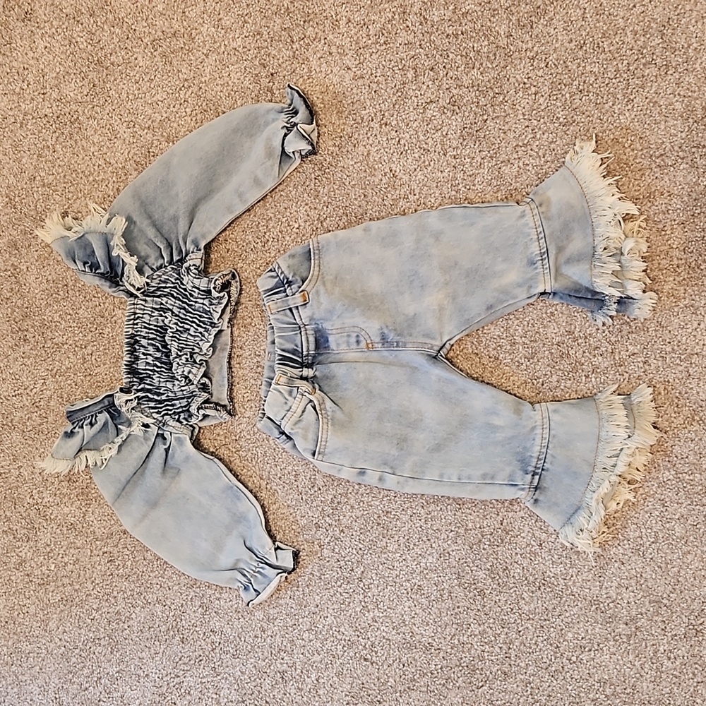 Two piece denim set (9-12 m)